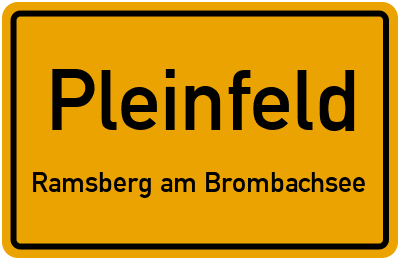 Straßenverzeichnis Pleinfeld Ramsberg am Brombachsee