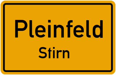 Straßenverzeichnis Pleinfeld Stirn