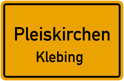 Straßenverzeichnis Pleiskirchen Klebing