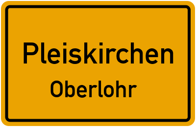 Straßenverzeichnis Pleiskirchen Oberlohr