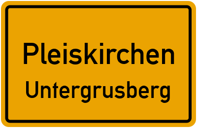 Straßenverzeichnis Pleiskirchen Untergrusberg