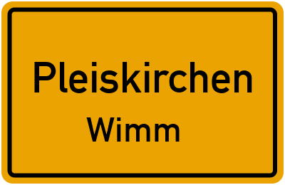Straßenverzeichnis Pleiskirchen Wimm