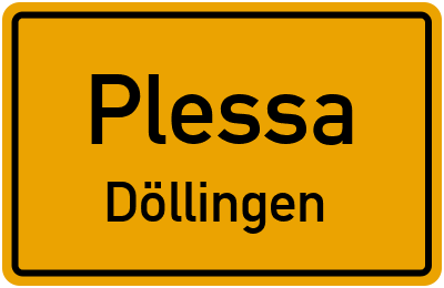 Straßenverzeichnis Plessa Döllingen