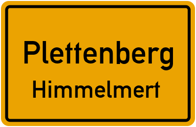 Ortsschild Plettenberg Himmelmert