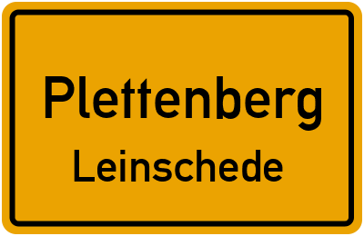 Straßenverzeichnis Plettenberg Leinschede