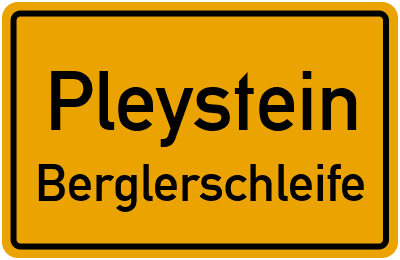 Straßenverzeichnis Pleystein Berglerschleife