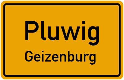 Straßenverzeichnis Pluwig Geizenburg
