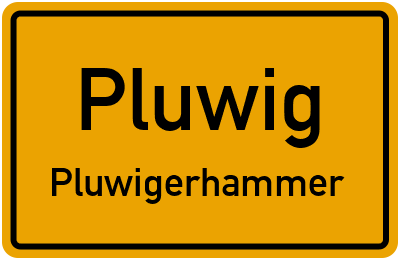 Straßenverzeichnis Pluwig Pluwigerhammer