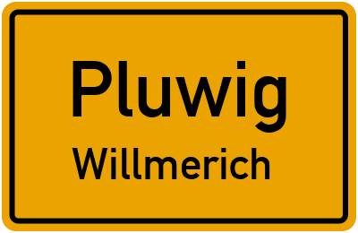 Straßenverzeichnis Pluwig Willmerich