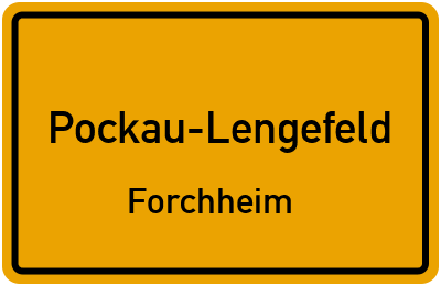 Straßenverzeichnis Pockau-Lengefeld Forchheim