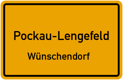 Straßenverzeichnis Pockau-Lengefeld Wünschendorf