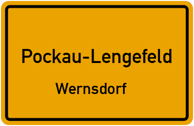 Straßenverzeichnis Pockau-Lengefeld Wernsdorf