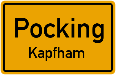 Straßenverzeichnis Pocking Kapfham