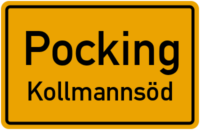 Straßenverzeichnis Pocking Kollmannsöd