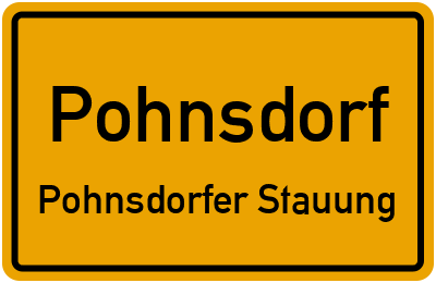 Straßenverzeichnis Pohnsdorf Pohnsdorfer Stauung
