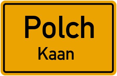 Straßenverzeichnis Polch Kaan