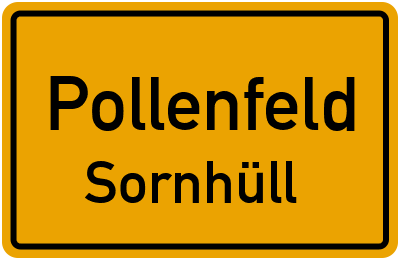 Ortsschild Pollenfeld Sornhüll