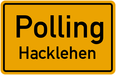 Straßenverzeichnis Polling Hacklehen