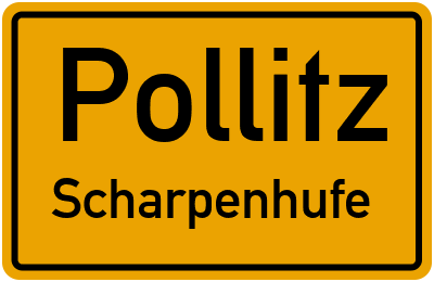Straßenverzeichnis Pollitz Scharpenhufe