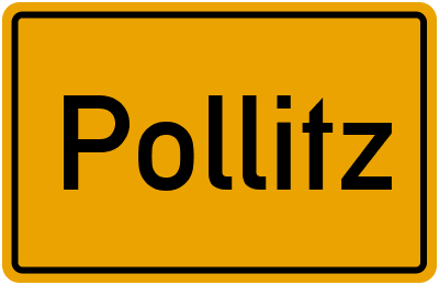 Ortsschild von Gemeinde Pollitz in Sachsen-Anhalt