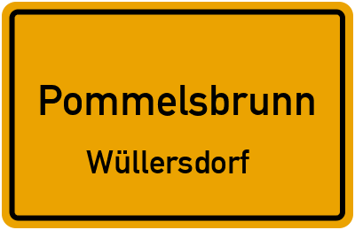 Straßenverzeichnis Pommelsbrunn Wüllersdorf