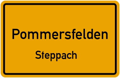 Straßenverzeichnis Pommersfelden Steppach