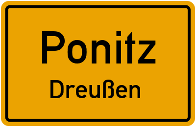 Straßenverzeichnis Ponitz Dreußen