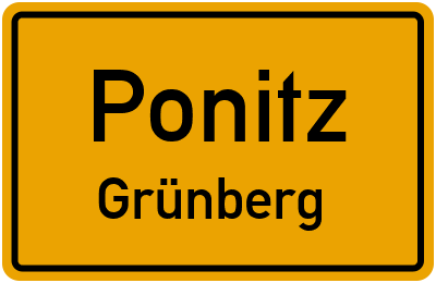 Straßenverzeichnis Ponitz Grünberg