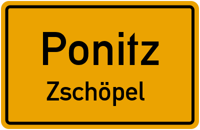 Straßenverzeichnis Ponitz Zschöpel