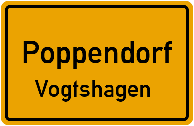Straßenverzeichnis Poppendorf Vogtshagen