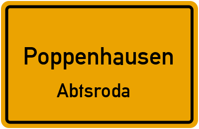 Straßenverzeichnis Poppenhausen Abtsroda