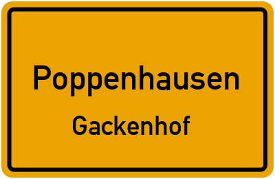Straßenverzeichnis Poppenhausen Gackenhof