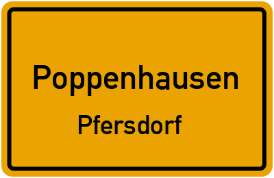 Straßenverzeichnis Poppenhausen Pfersdorf