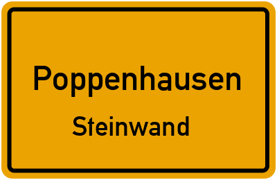 Straßenverzeichnis Poppenhausen Steinwand
