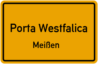 Straßenverzeichnis Porta Westfalica Meißen