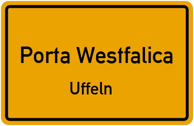 Straßenverzeichnis Porta Westfalica Uffeln