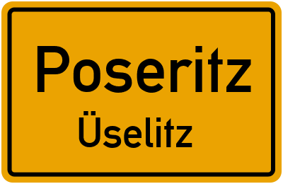 Straßenverzeichnis Poseritz Üselitz
