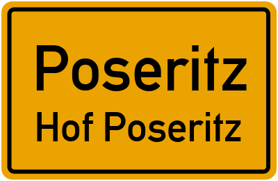 Straßenverzeichnis Poseritz Hof Poseritz