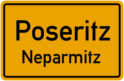 Straßenverzeichnis Poseritz Neparmitz