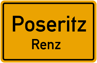 Straßenverzeichnis Poseritz Renz