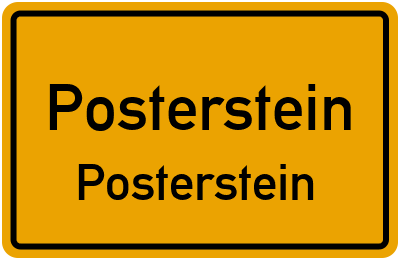 Straßenverzeichnis Posterstein Posterstein