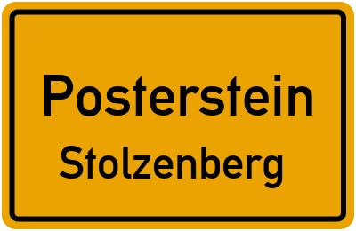 Straßenverzeichnis Posterstein Stolzenberg