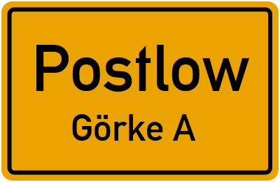 Straßenverzeichnis Postlow Görke A