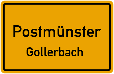 Straßenverzeichnis Postmünster Gollerbach