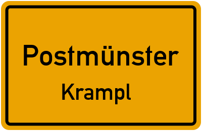 Ortsschild Postmünster Krampl