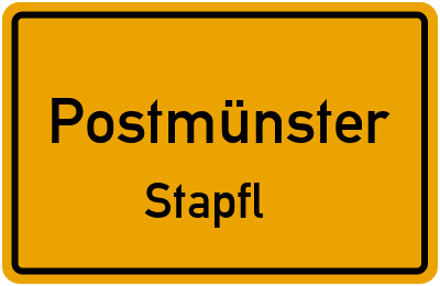 Straßenverzeichnis Postmünster Stapfl