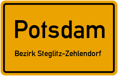 Straßenverzeichnis Potsdam Bezirk Steglitz-Zehlendorf