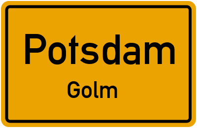 Straßenverzeichnis Potsdam Golm