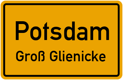 Straßenverzeichnis Potsdam Groß Glienicke