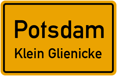 Straßenverzeichnis Potsdam Klein Glienicke